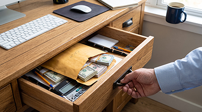 cash in drawer